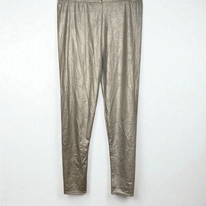 Metallic Silver Leggings